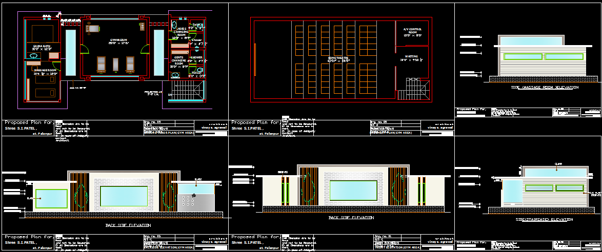 Gym design cad drawing is given in this cad file. Download this 2d Auto cad file now.