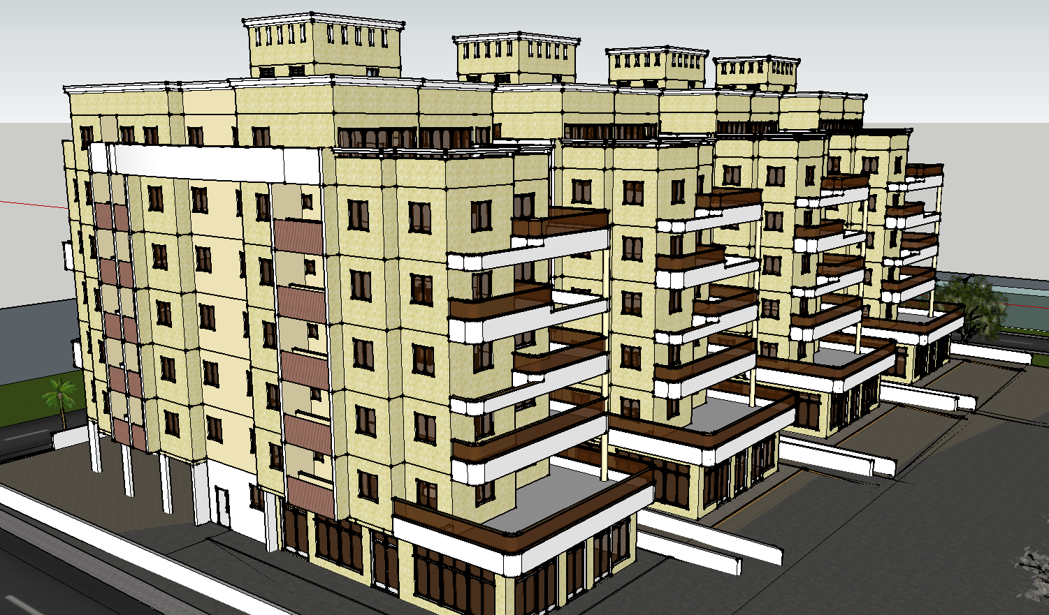 Stunning 3D Apartment Building Design Concepts for Architects