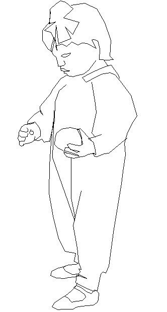 Child people block Design