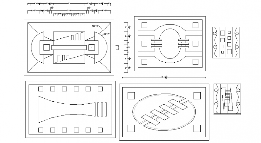 Ceiling drawings 2d view layout planning dwg autocad file