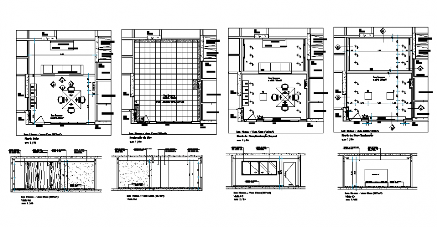Ceiling house planning AutoCAD file