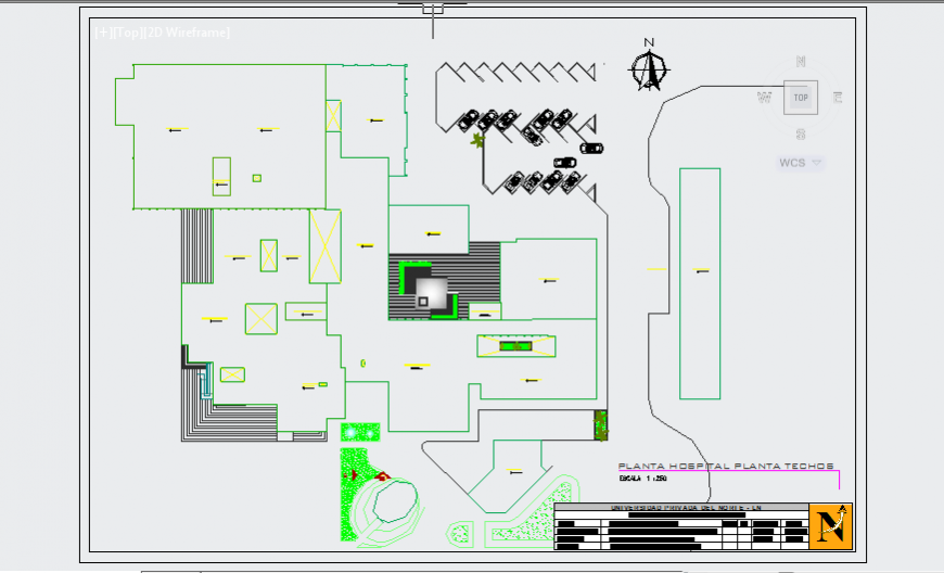 Ceiling layout design of regional Hospital design drawing