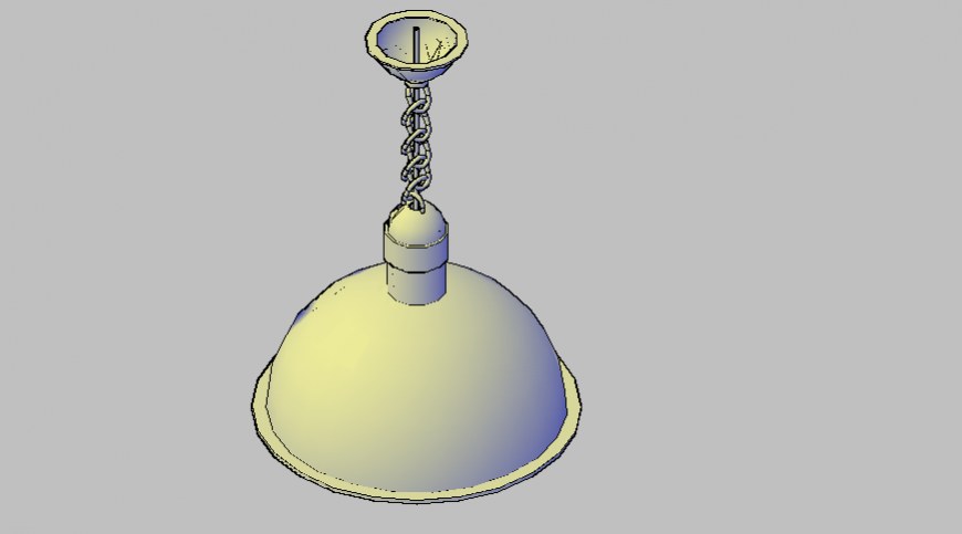 Ceiling Light 3d drawing detail dwg file