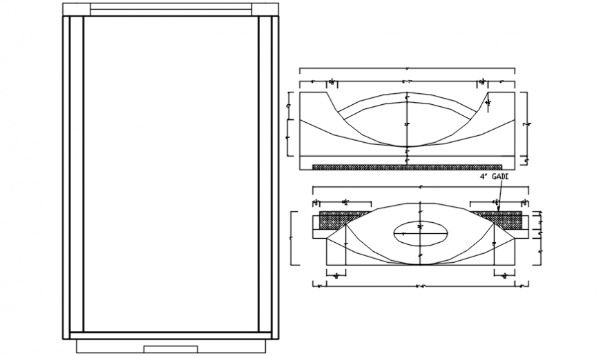 Ceiling of room design and plan cad drawing details dwg file