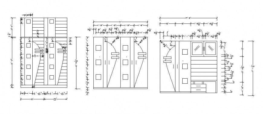 Ceiling plan, pop and interior details of house dwg file