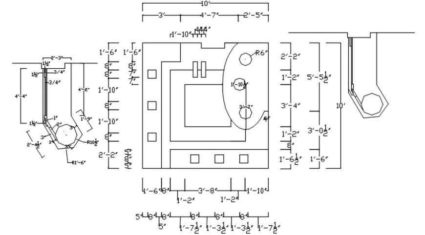 Ceiling plan and design details for office cabin dwg file