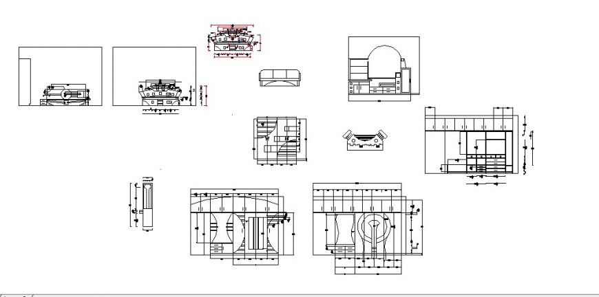 Ceiling plan design details of house areas cad drawing details dwg file