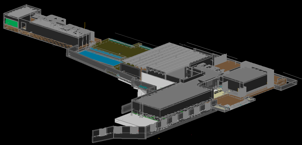 Restaurant AutoCAD Design with 3D Rendered Layout and Seating Plan