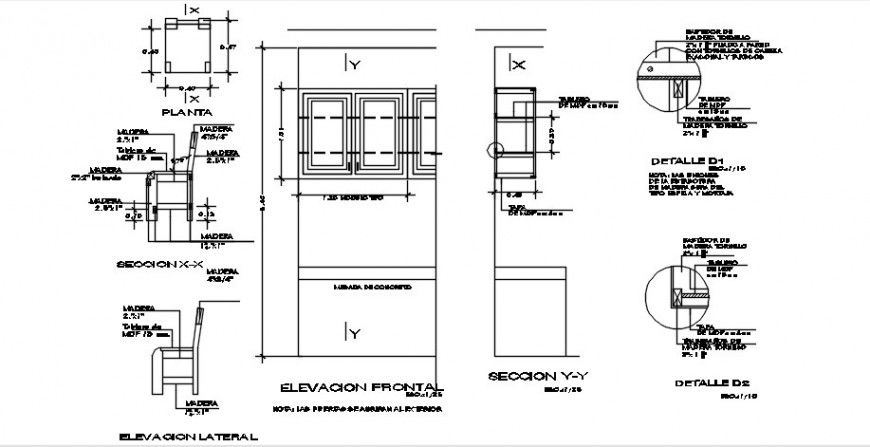 Chair 2d view CAD furniture blocks drawings autocad file