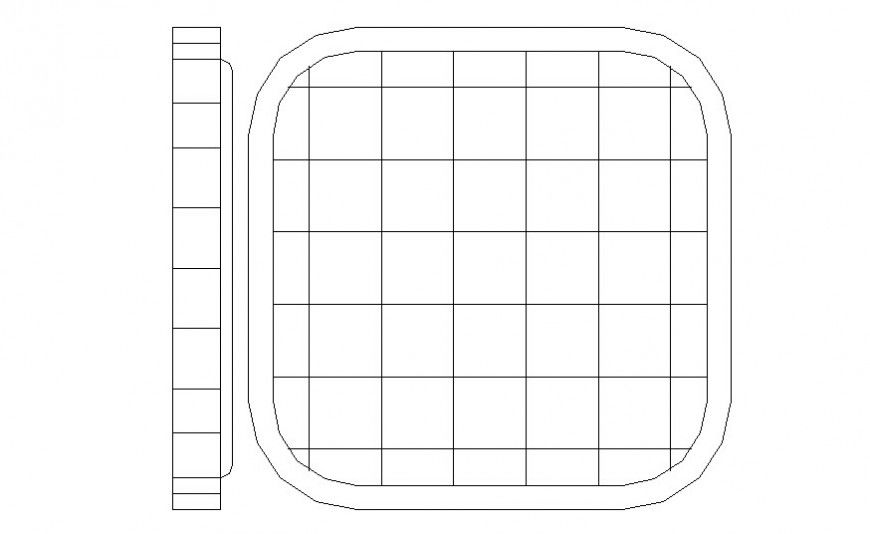 Chair 2d view furniture block layout autocad file