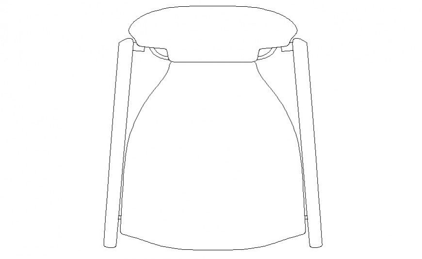 Chair block units detail drawing in autocad