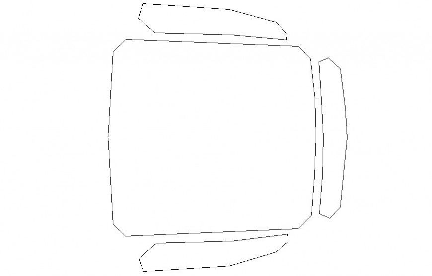 Chair units detail elevation furniture block autocad file