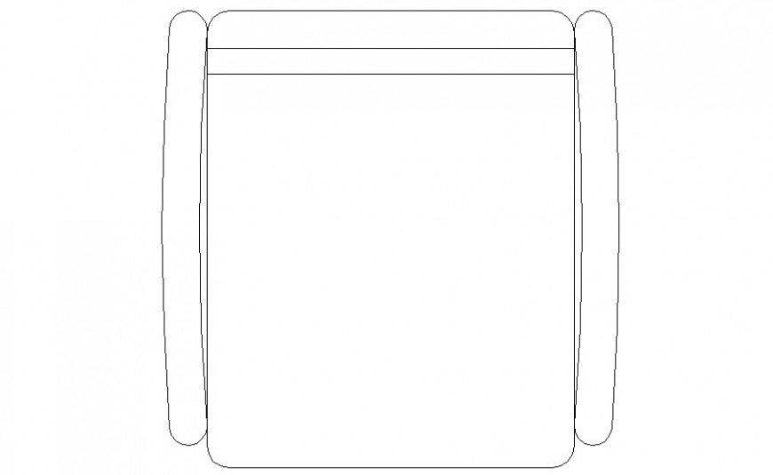 Chair units furniture block drawing in autocad