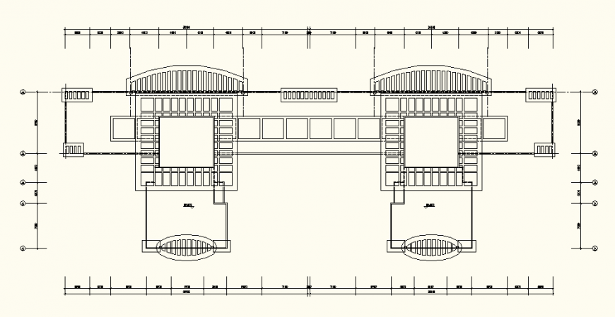 Chamber detail elevation and plan dwg file