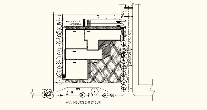Chamber pipe line house plan detail elevation dwg file