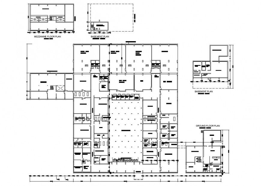 Chandigarh college of architecture layout plan cad drawing details dwg file