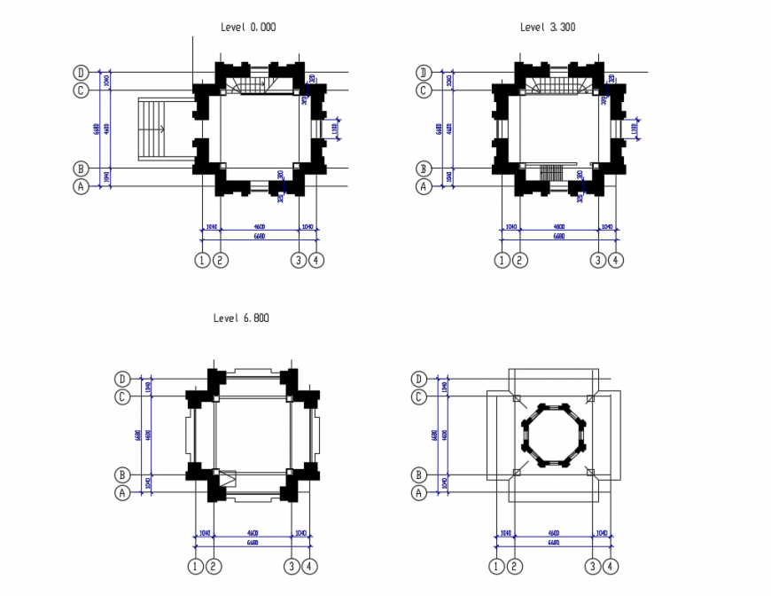 Chapel prayer area plan cad drawing details dwg file