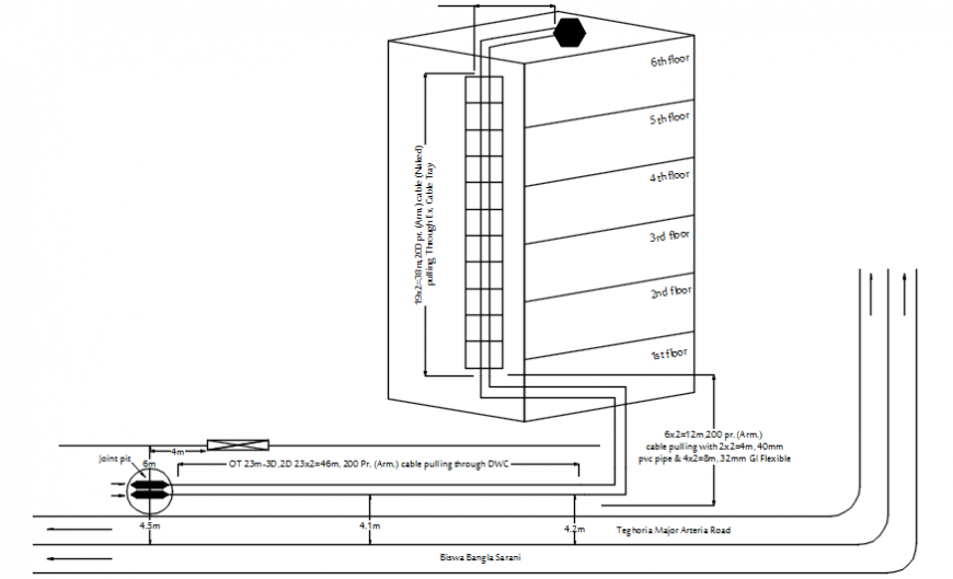 Charnok Hospital Electrical Installation & Cable CAD Drawing