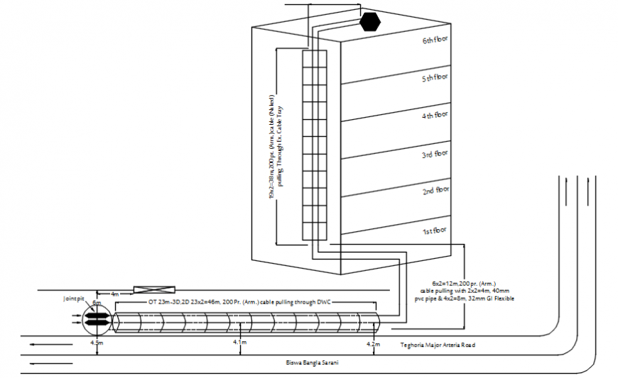 Charnok hospital electrical installation and cable cad drawing details dwg file