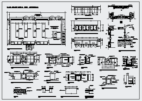 chemical laboratory detail design drawing