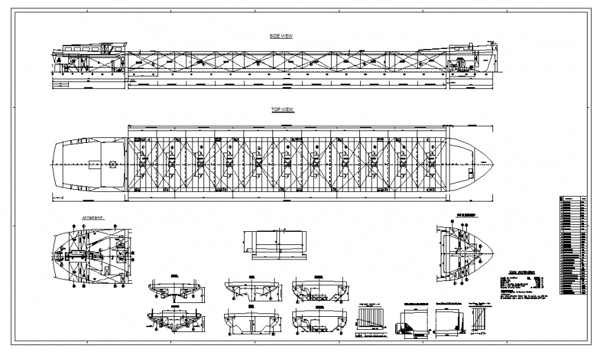 Chemical Tanker Plan & Elevation Detail