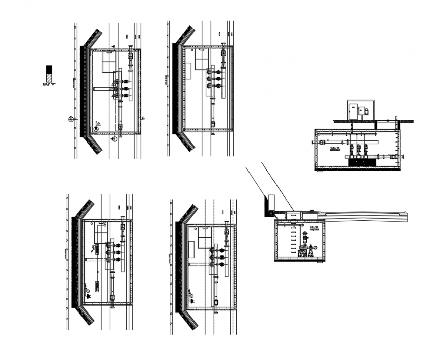 Chicureo elevator plant structure cad drawing details dwg file