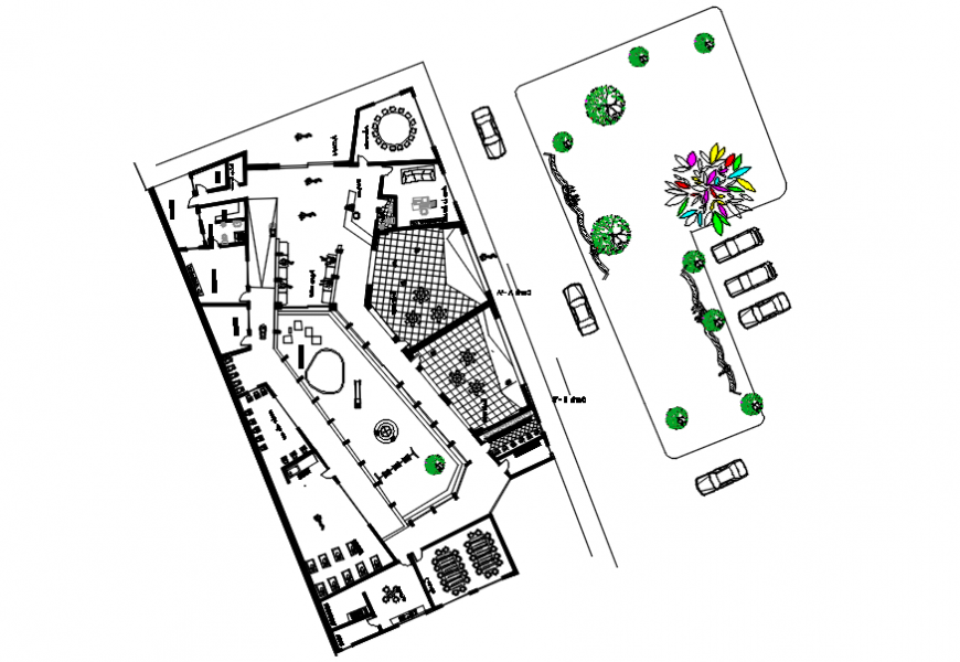 Children garden landscaping structure drawing details dwg file