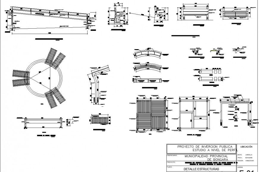 Children play area equipment in dwg file.