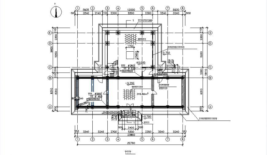 China Temple Court cad detail