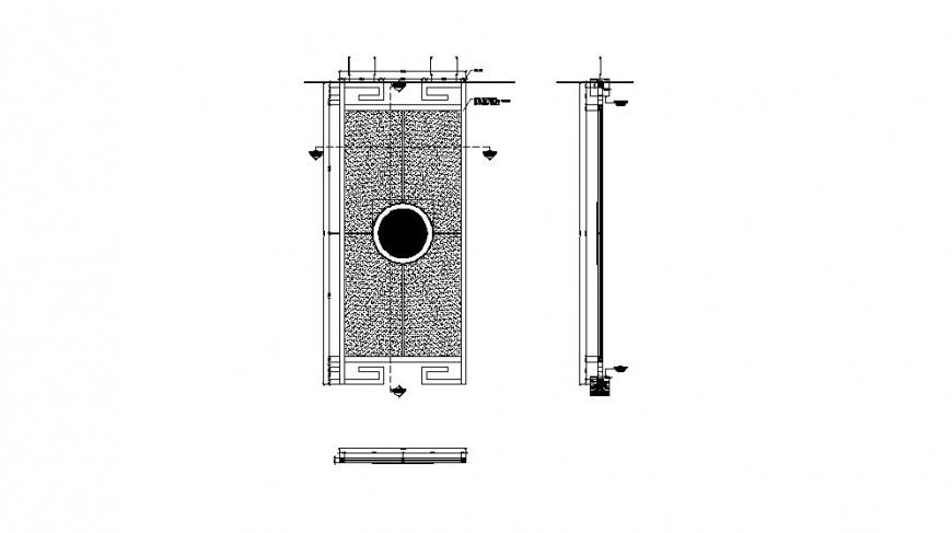 Chinese door elevation and installation cad drawing details dwg file