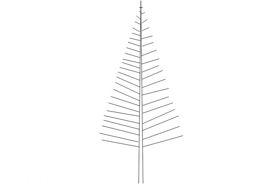 Christmas tree 2d model file