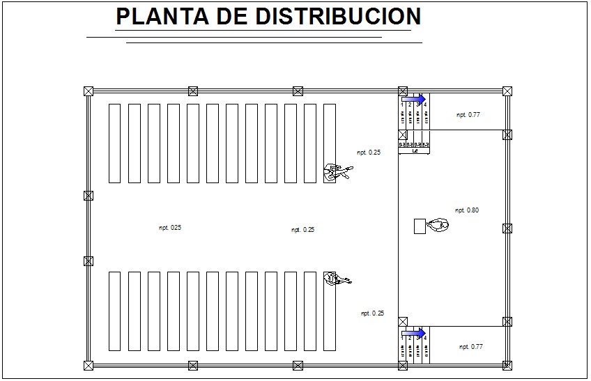 church of the Nazarene project distribution plan dwg file
