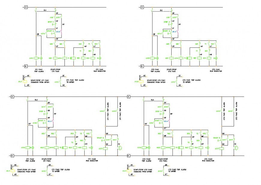 Circuit planning autocad file