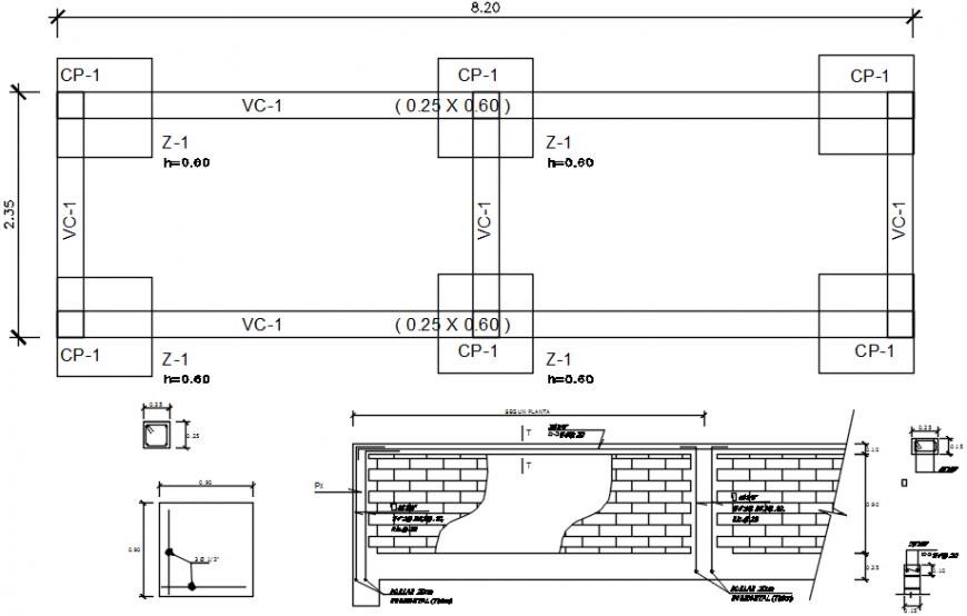 Circular drive perimeter fence elevated tank and ladder cad drawing details dwg file