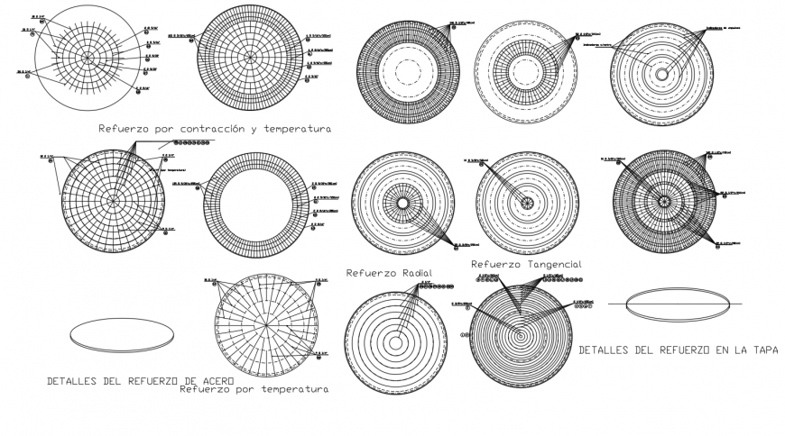 Cistern details different design plan for water tank dwg file