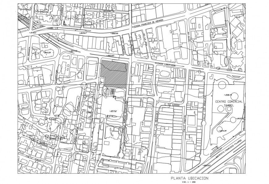 City Architecture Layout Plan & Location Map DWG File