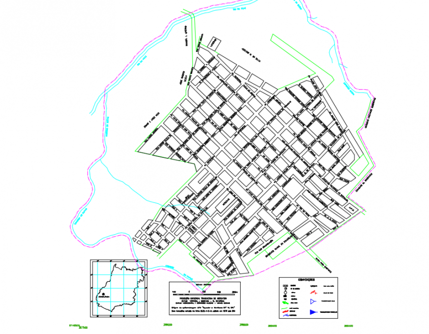 City Architecture Planing Lay-out detail in DWG File