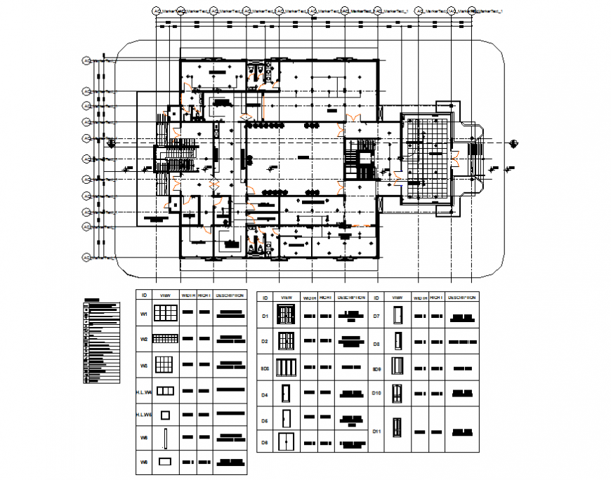 City guest house architecture layout plan details dwg file