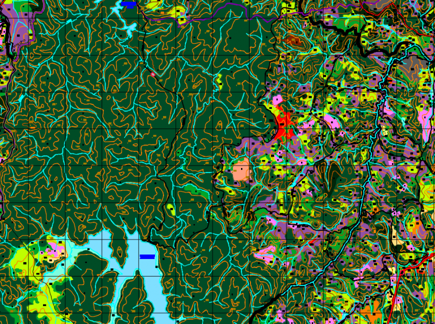 City Map Lay-out design in DWG File