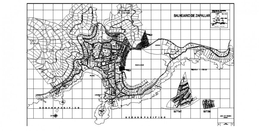 City town planning and architecture map cad drawing details dwg file
