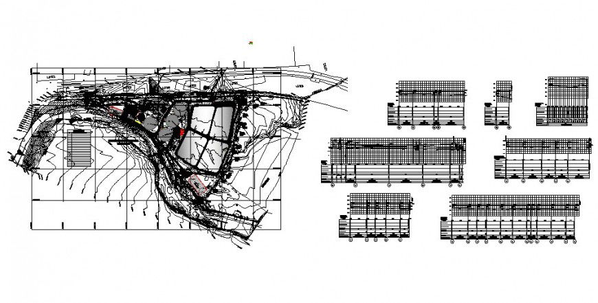 City town planning and city architecture map cad drawing details dwg file