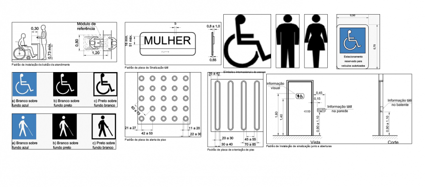 Civil symbol detail elevation 2d view layout file