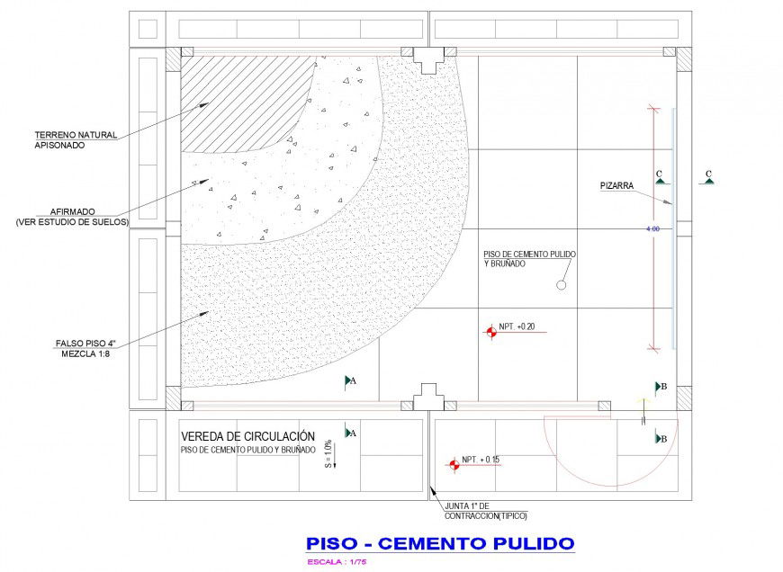 Class room plan autocad file
