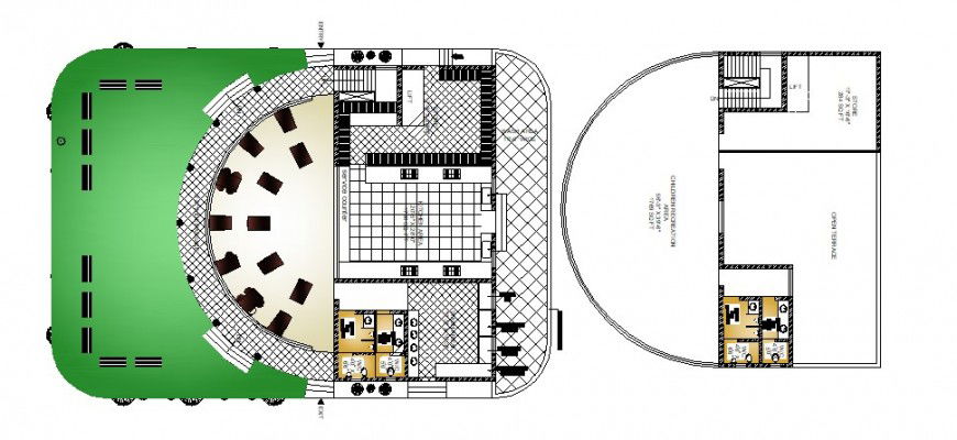Classic beautiful restaurant distribution plan cad drawing details dwg file