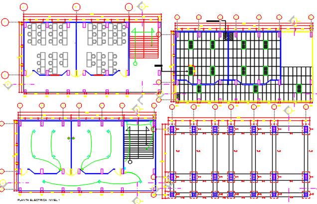 Classroom dwg, classroom design dwg file