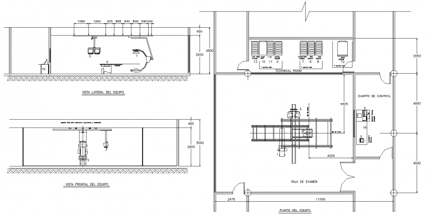 Clinic working detail drawing in dwg AutoCAD file.