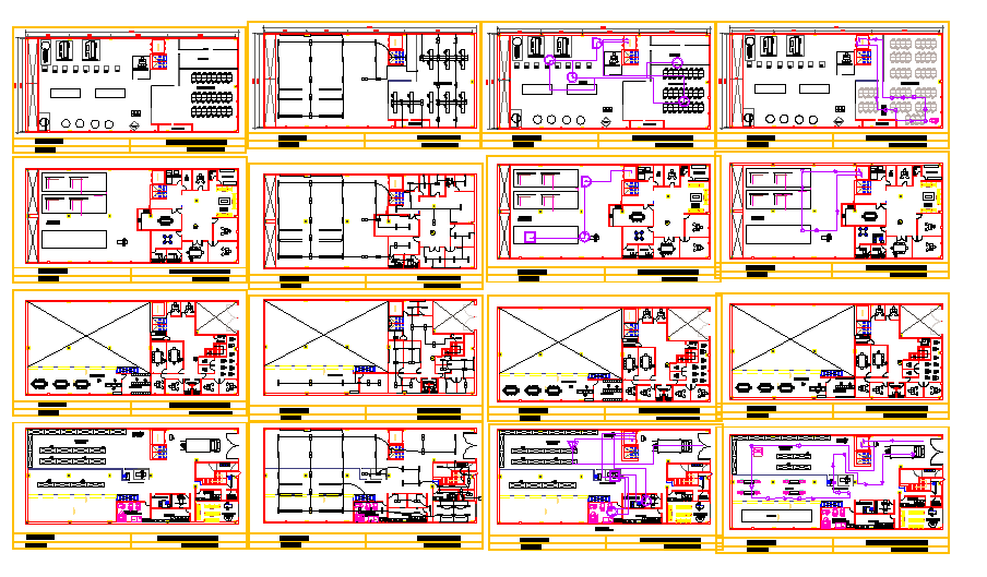 Clothing Factory DWG CAD Drawing File Layout AutoCAD Warehouse Plan
