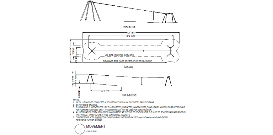 Clown elevation and plan detail dwg file