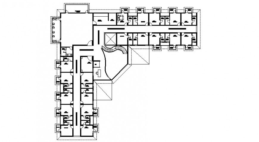 Club house architecture layout plan 2d drawing details dwg file