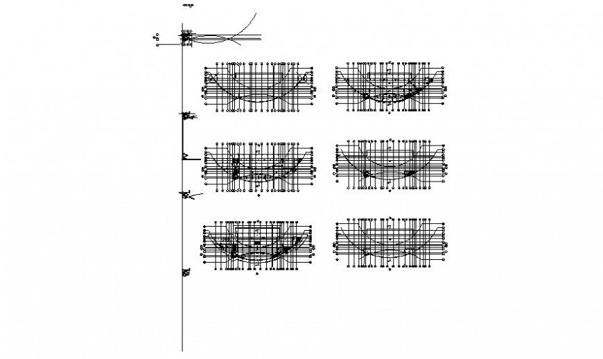 Club house staircase details drawings 2d view autocad file